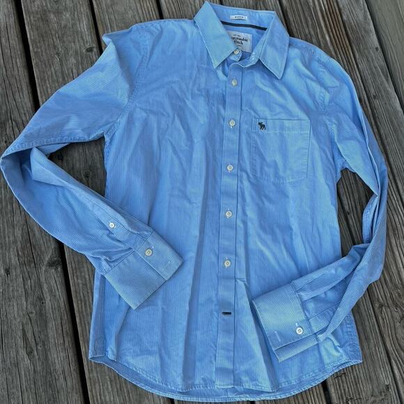Abercrombie and Fitch men’s size XL muscle fit, long sleeve button-down shirt - Picture 1 of 7